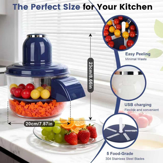 Electric Automatic Fruit & Garlic Peeling Machine